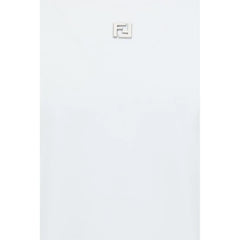 Fendi White Cotton T-Shirt