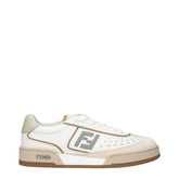 Fendi White Leather Low Tops - EU36.5/US6.5