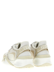 Fendi White Polyester Athletic Sneakers
