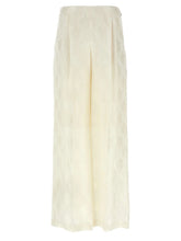 Fendi White Silk Casual Pants