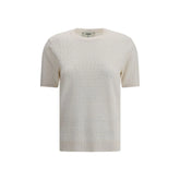 Fendi White Viscose T-Shirt