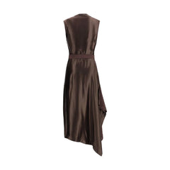 Ferragamo Asymmetric Dress crafted from stretch viscose cady - IT40 | M