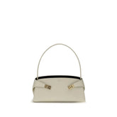 Ferragamo Beige Calf Leather Bos Taurus Shoulder Bag