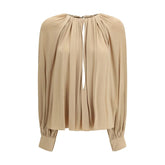 Ferragamo Beige Viscose Top - IT42 | L