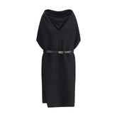 Ferragamo Belted Midi Dress - IT40 | M - Dresses