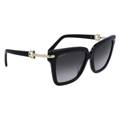 Ferragamo Black Acetate Sunglasses