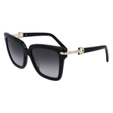 Ferragamo Black Acetate Sunglasses