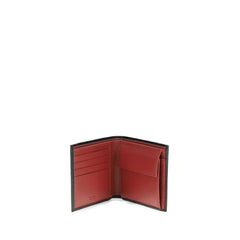 Ferragamo Black Calf Leather Bos Taurus Wallet