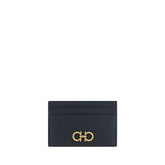 Ferragamo Black Calf Leather Bos Taurus Wallet