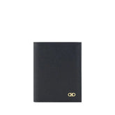 Ferragamo Black Calf Leather Bos Taurus Wallet