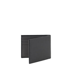 Ferragamo Black Calf Leather Bos Taurus Wallet