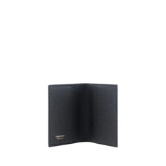 Ferragamo Black Calf Leather Bos Taurus Wallet