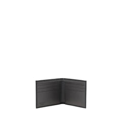 Ferragamo Black Calf Leather Bos Taurus Wallet