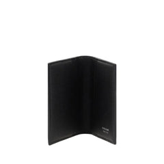 Ferragamo Black Calf Leather Bos Taurus Wallet