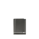 Ferragamo Black Calf Leather Bos Taurus Wallet