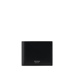 Ferragamo Black Calf Leather Bos Taurus Wallet