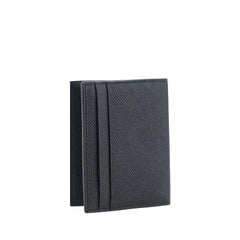 Carteira de Couro de Vitelo Preto da Ferragamo
