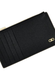 Ferragamo Black Calfskin Cardholder