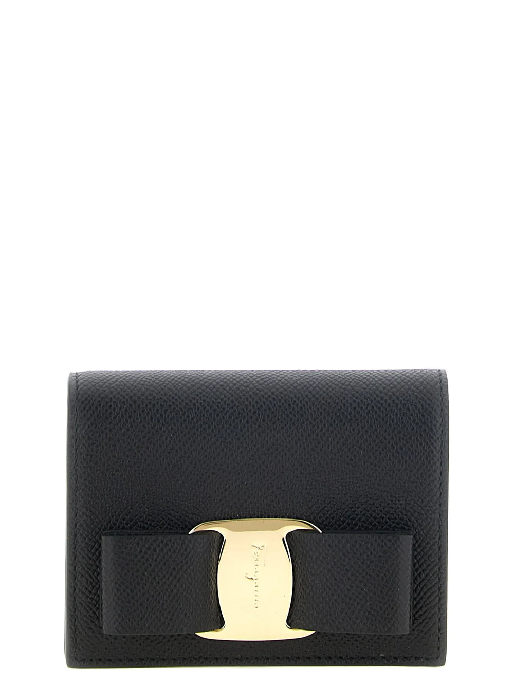 Ferragamo Black Calfskin Cardholder