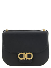 Ferragamo Black Calfskin Crossbody Bag