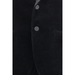 Ferragamo Black Cotton Tuxedo
