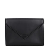 Ferragamo Black Leather Clutch Bag