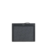 Ferragamo Black Polyethylene Clutch Bag