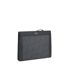 Ferragamo Black Polyethylene Clutch Bag