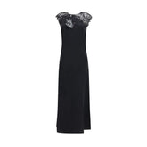 Ferragamo Black Silk Cocktail Dress