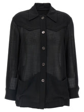 Ferragamo Black Virgin Wool Blouse - IT40