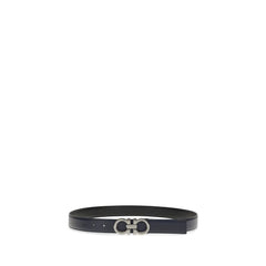 Ferragamo Blue Calf Leather Bos Taurus Regular Belt - 100 cm / 40 Inches