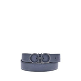 Ferragamo Blue Calf Leather Bos Taurus Regular Belt - 110 cm / 44 Inches - Belts
