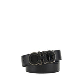 Ferragamo Blue Calf Leather Bos Taurus Regular Belt