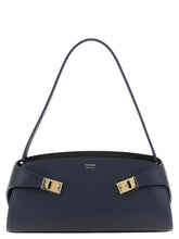 Ferragamo Blue Calfskin Shoulder Bag
