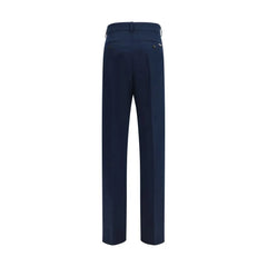 Ferragamo Blue Cotton Chino Pants