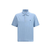 Ferragamo Blue Cotton Polo Shirt