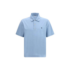 Polo en coton bleu Ferragamo