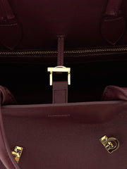 Ferragamo Bordeaux Calfskin Handbag