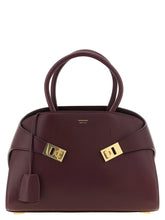 Ferragamo Bordeaux Calfskin Handbag