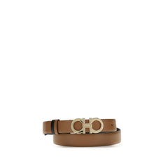 Ferragamo Brauner Kalbsleder Bos Taurus Regularer Gürtel