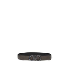 Ferragamo Brown Calf Leather Bos Taurus Regular Belt