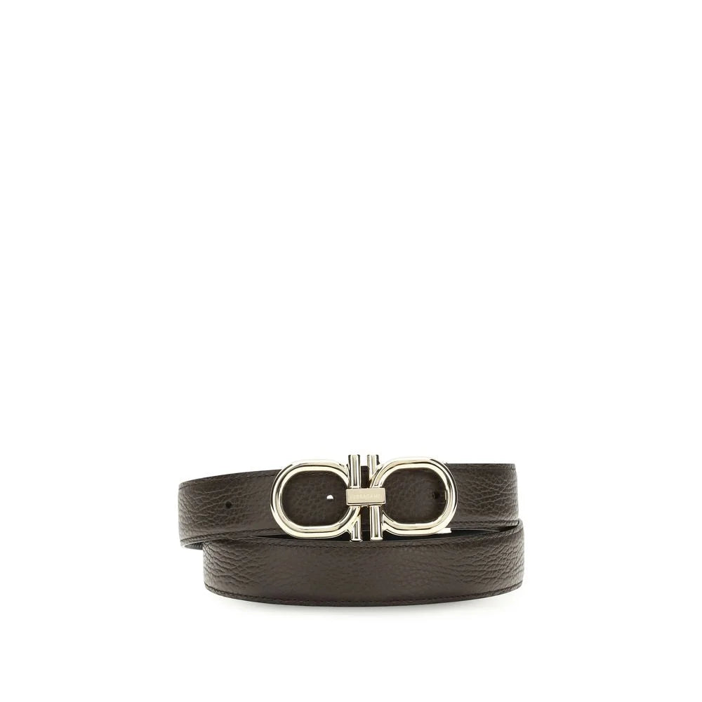 Ceinture Ferragamo marron en cuir de veau Bos Taurus classique