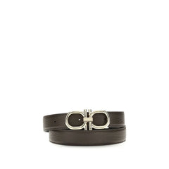 Ceinture Ferragamo marron en cuir de veau Bos Taurus classique