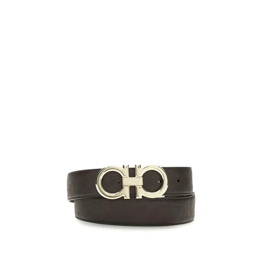 Ferragamo Ruskea Nahkavyö Bos Taurus - 95 cm / 38 tuumaa