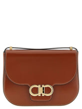 Ferragamo Brown Calfskin Crossbody Bag