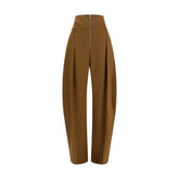 Ferragamo Brown Wool Oves Aries Casual Pants - IT40 | M