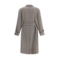 Ferragamo Coat in herringbone-patterned fabric - IT52 | XL - Overcoats
