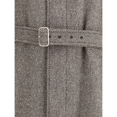 Ferragamo Coat in herringbone-patterned fabric - IT52 | XL - Overcoats