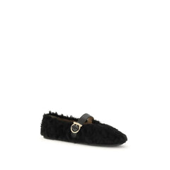 Ferragamo Gancini-embellished Ballerinas - Flats