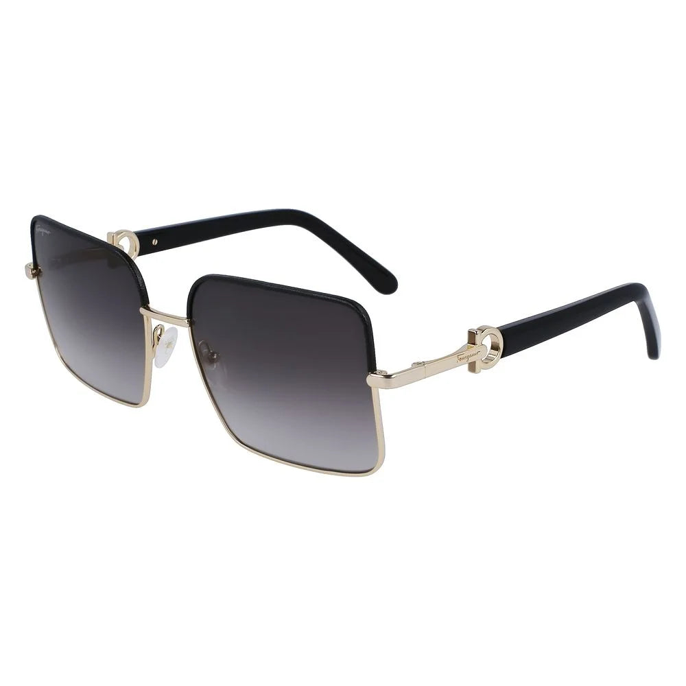 Ferragamo Gold Metal Sunglasses
